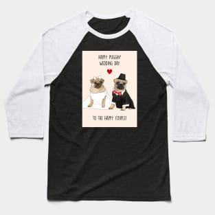 Pugs wedding Baseball T-Shirt